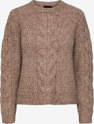PIECES Sweater 'Nina' in Brown: front