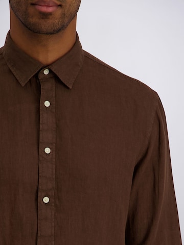 Coupe regular Chemise PIERRE CARDIN en marron