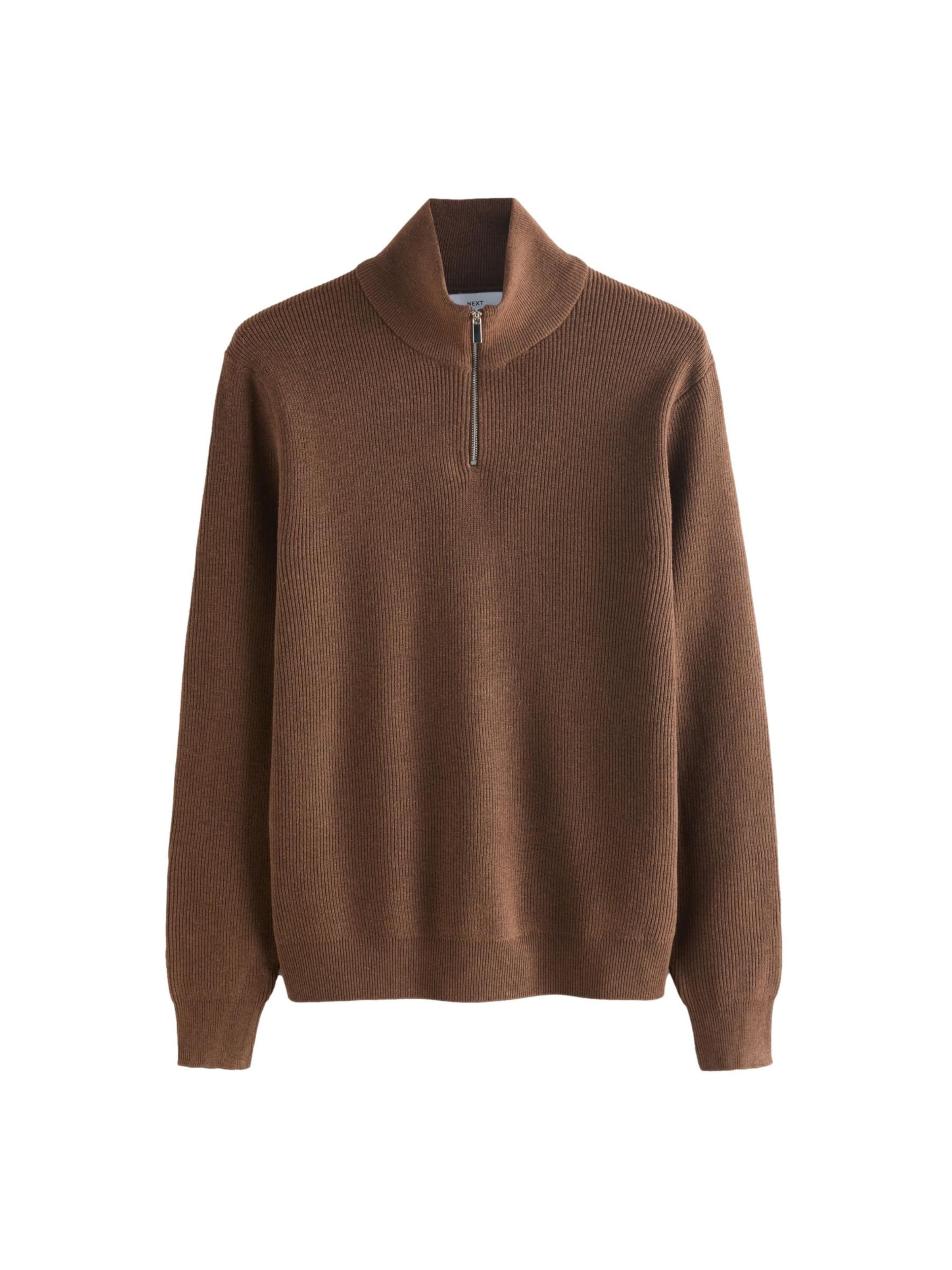 Next Trui in Bruin: voorkant