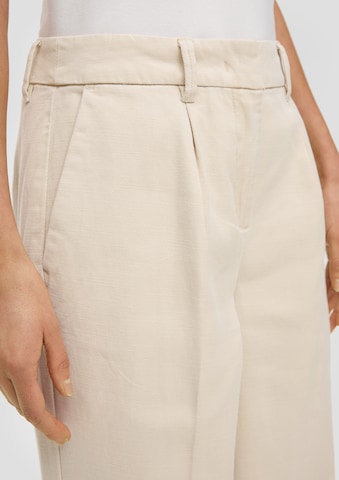 s.Oliver Wide Leg Hose in Beige