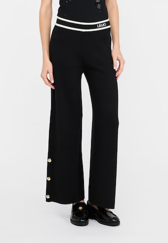Liu Jo Regular Trousers in Black: front