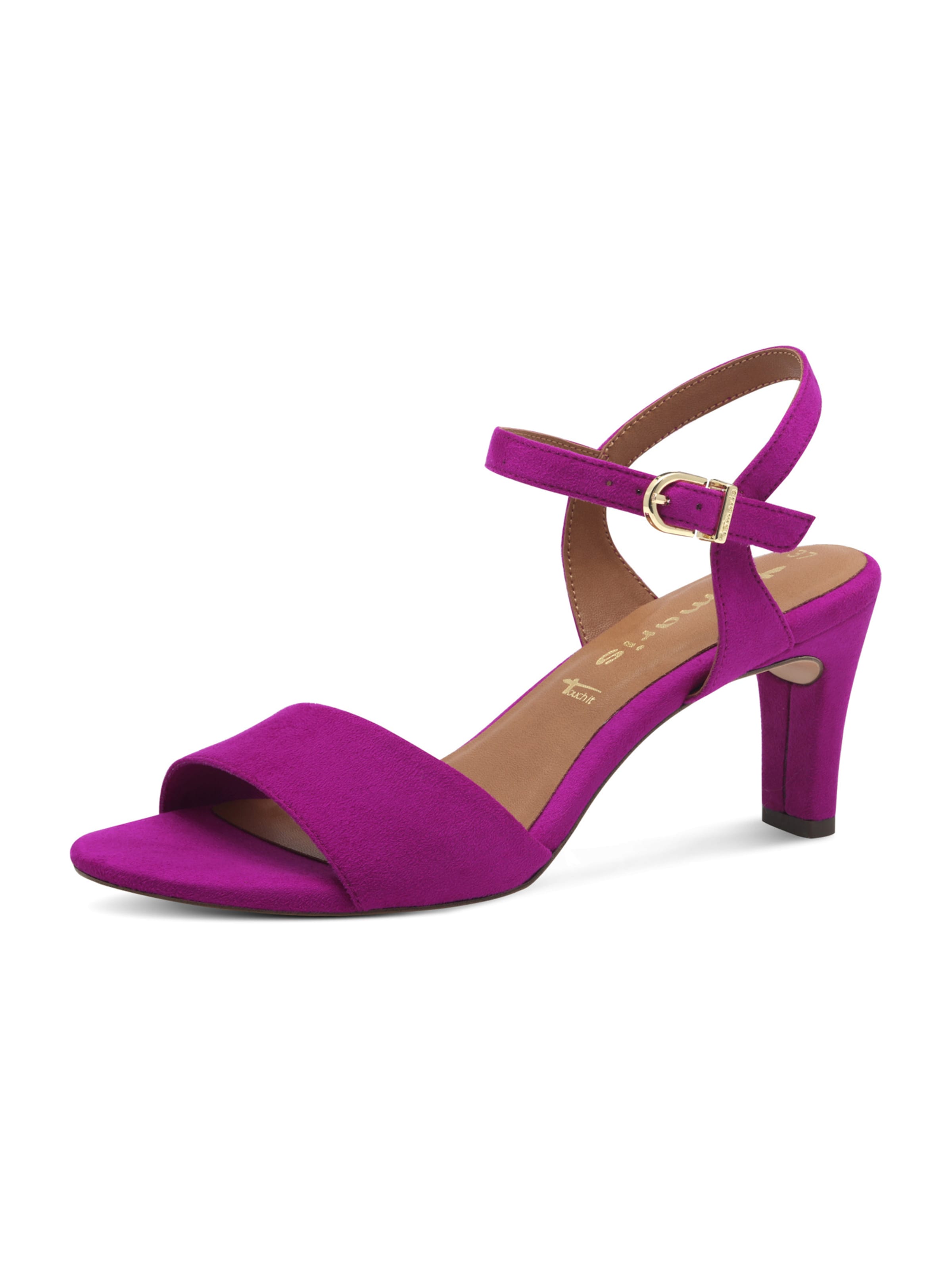 Sandale cu baretă de la Tamaris pe roz: față