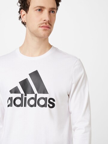 balts ADIDAS SPORTSWEAR Sporta krekls 'Essentials'