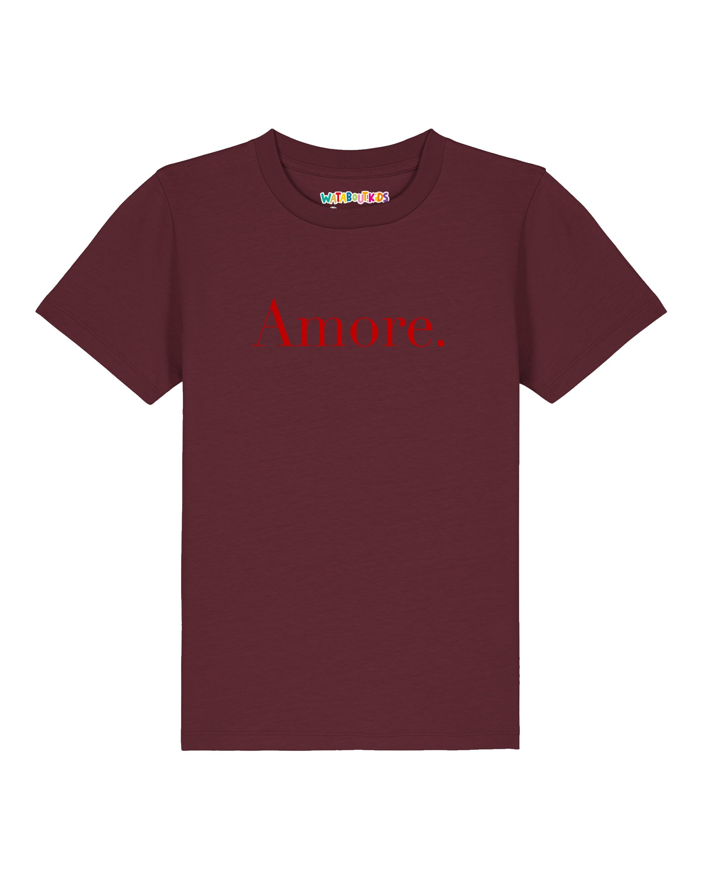 watabout.kids Shirt 'Amore' in 104 in Red / Merlot, Item view