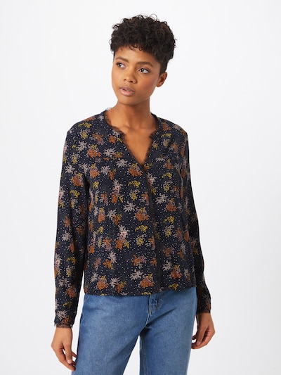 VILA Bluse 'Borine' in gelb / orange / schwarz, Modelansicht