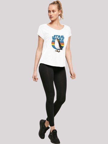 F4NT4STIC Shirt 'Star Wars Last Jedi Porg' in White