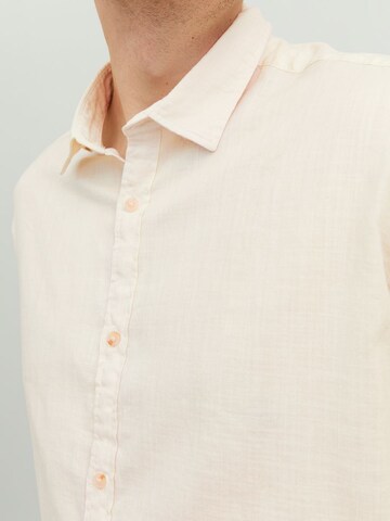 Jack & Jones Plus Slim fit Button Up Shirt in White