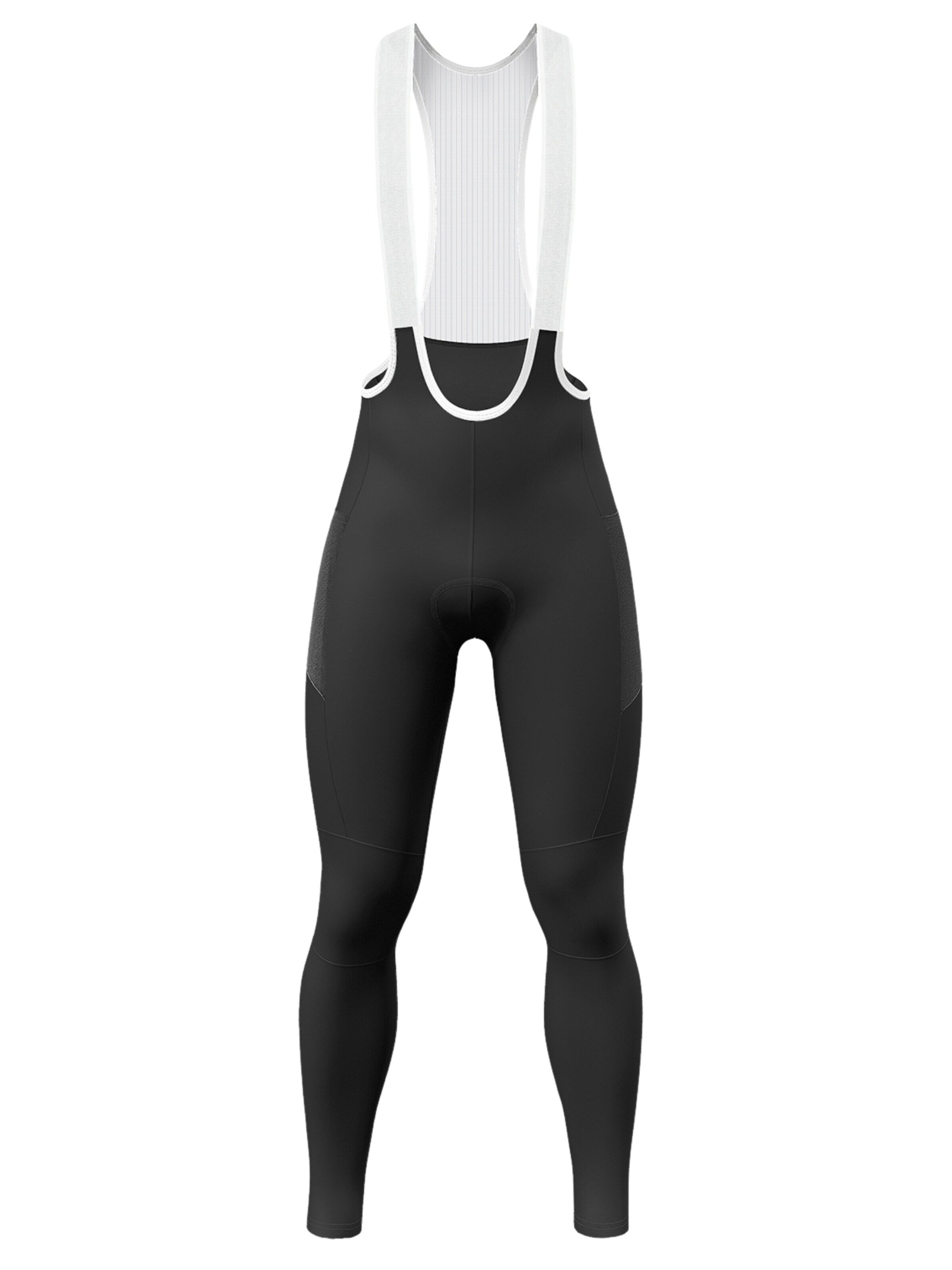 WULIBIKE - Slimfit Pantalón deportivo 'Wulibike Herren Trägerhose 'Endurance' Lang Race-Fit' en negro: frente