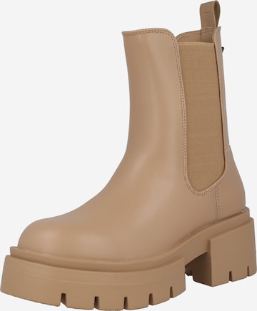 Boots chelsea 'CHARLOTTE' di GUESS in beige: frontale