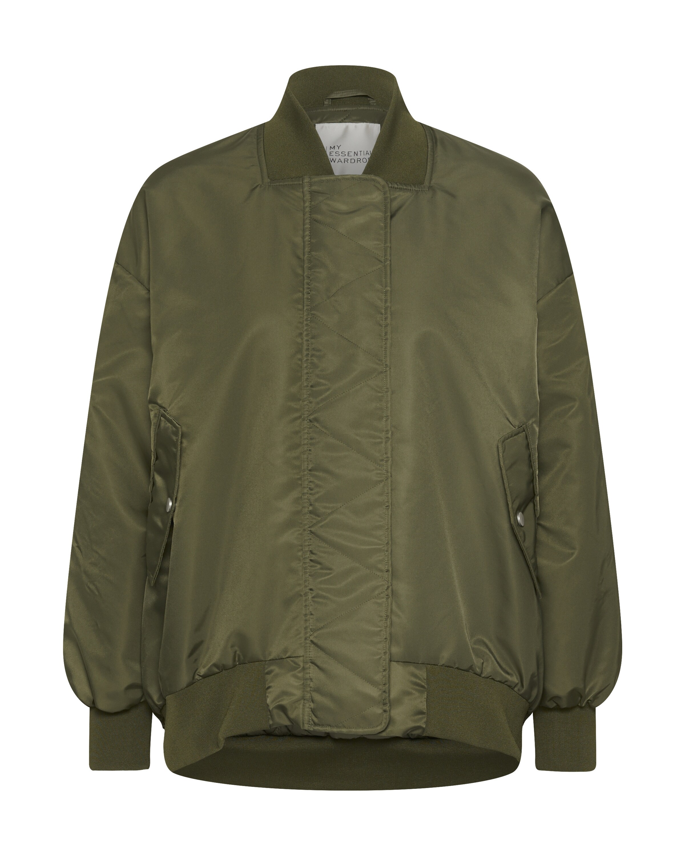 My Essential Wardrobe Between-Season Jacket in Green: front