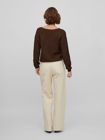 VILA Wide Leg Jeans i beige