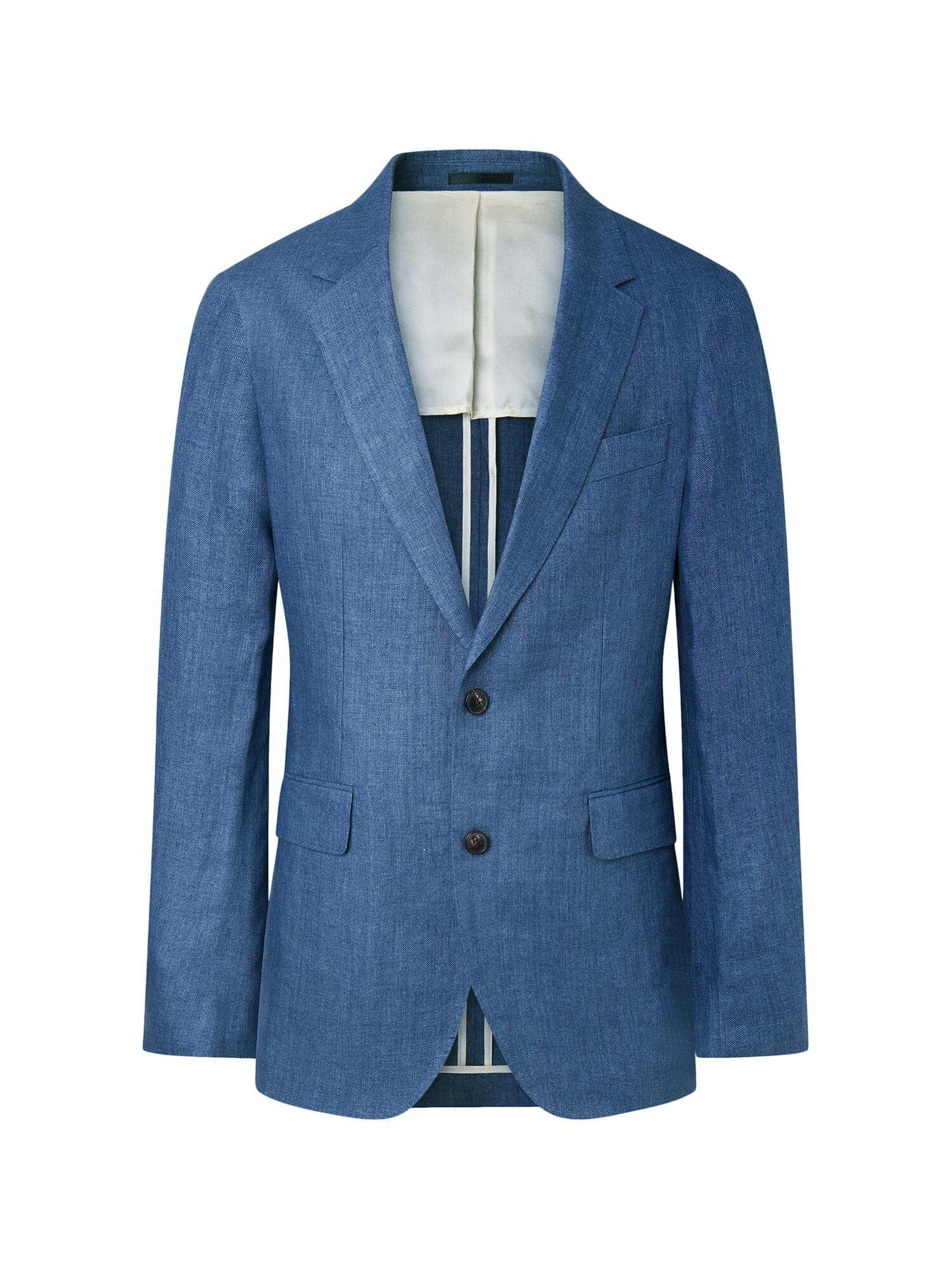 Hackett London Regular fit Colbert in Blauw: voorkant