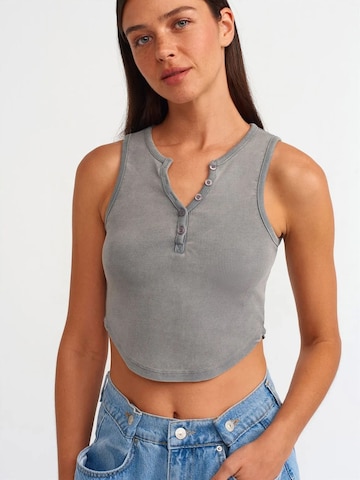 Dilvin Blouse in Grijs: voorkant