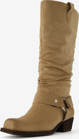 Bershka Cowboy saappaat värissä beige: etupuoli
