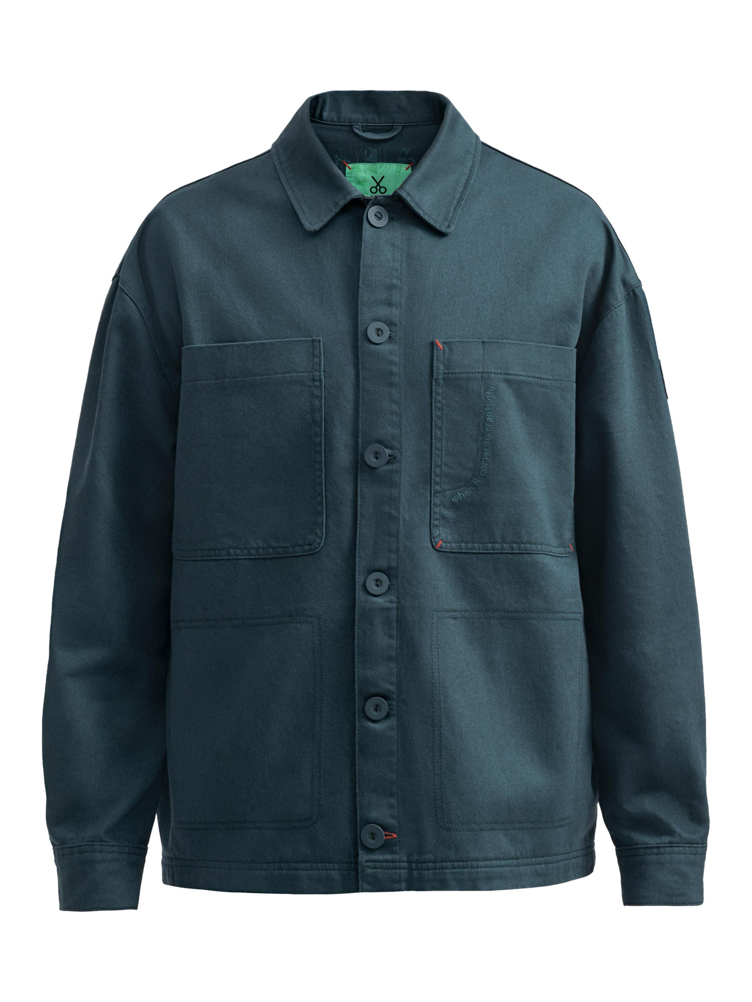 Kaft Between-Season Jacket 'Creapus' in Blue: front
