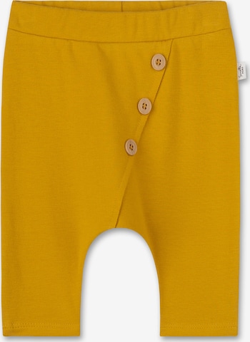 Pantaloni de la Sanetta Pure pe galben: față