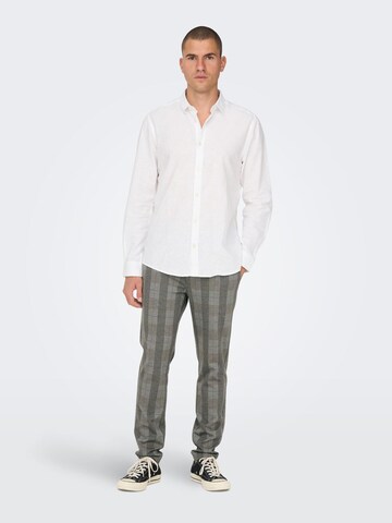 Tapered Pantaloni chino 'Mark' di Only & Sons in beige