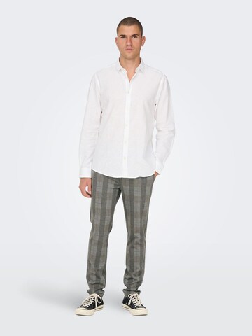 Effilé Pantalon chino 'Mark' Only & Sons en beige