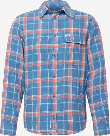 WRANGLER Regular fit Overhemd in Blauw: voorkant