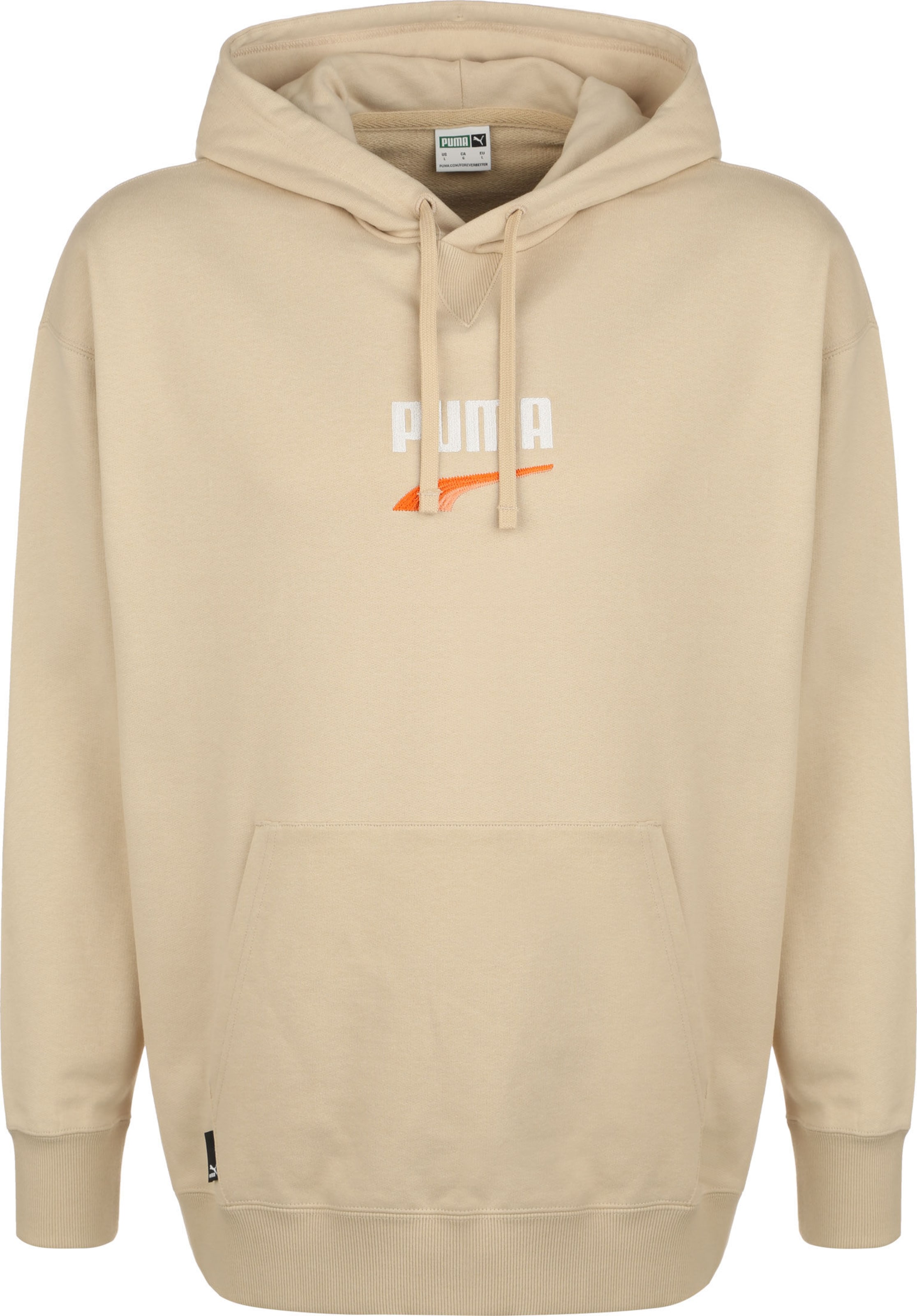 Sweat-shirt 'Downtown' PUMA en beige : devant