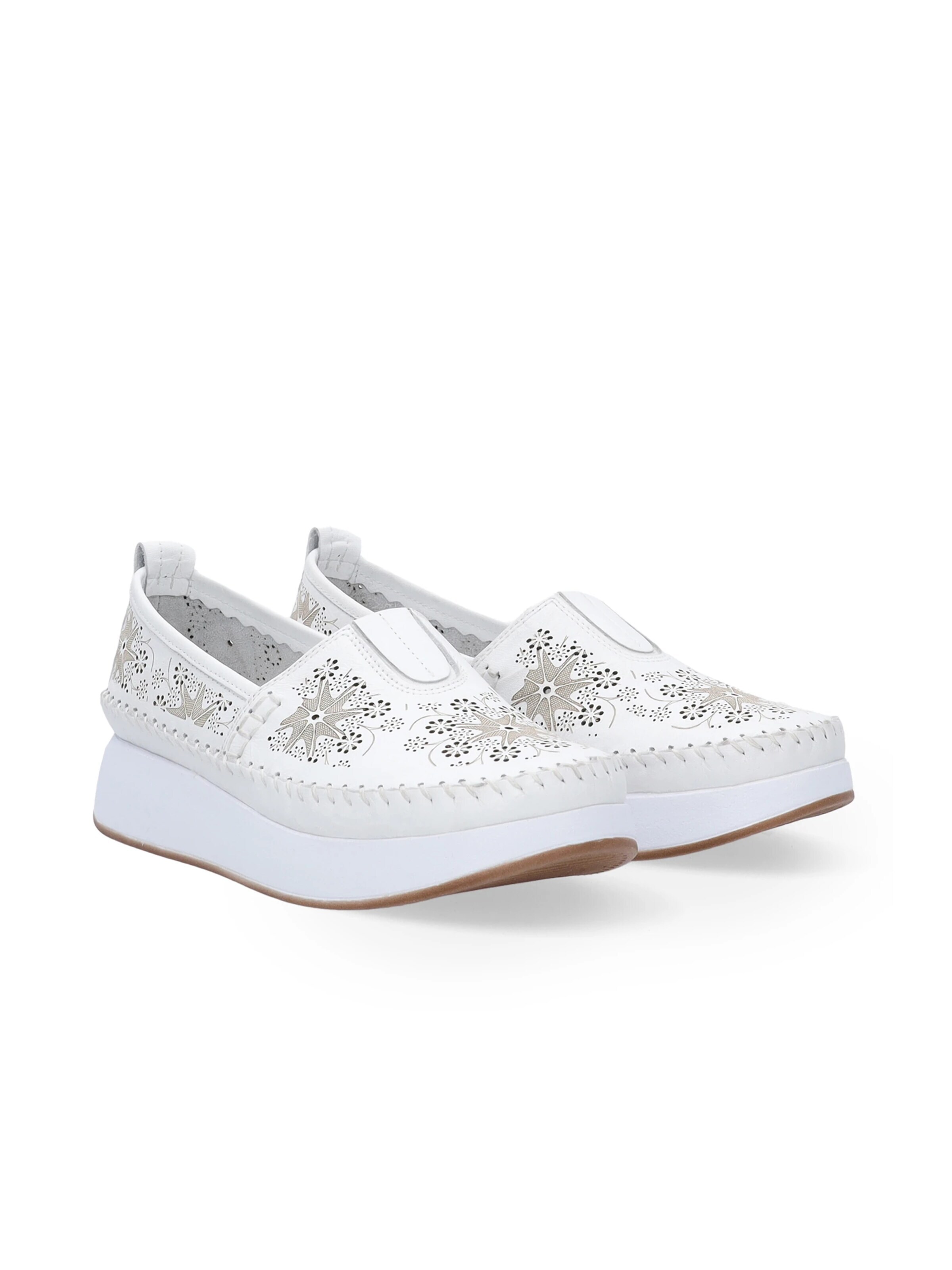VENEZIA Moccasins in White