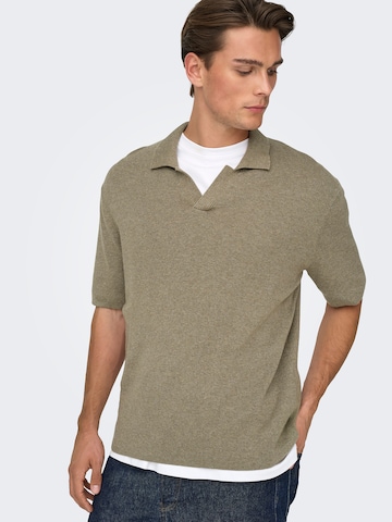 Only & Sons - Jersey 'ONSTRAVIS' en marrón
