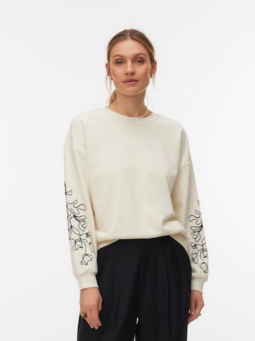 VERO MODA Свитшот 'VMLada' в Белый: спереди