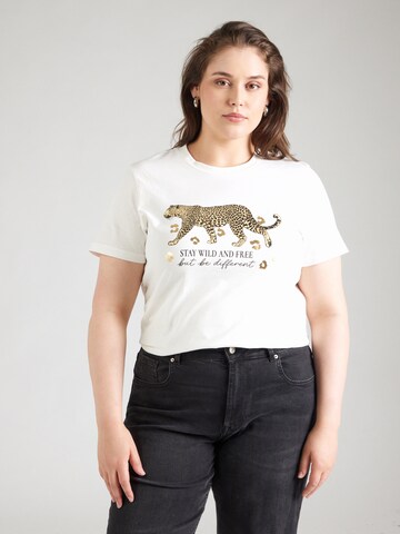 Vero Moda Curve Shirt 'VMCFEO' in White: front