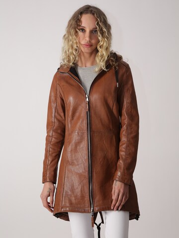 Miracle of Denim Between-Season Jacket in Brown: front