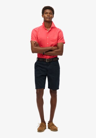 Superdry Regular fit Button Up Shirt in Pink