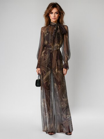 Rua & Rua Wide Leg Hose in Braun