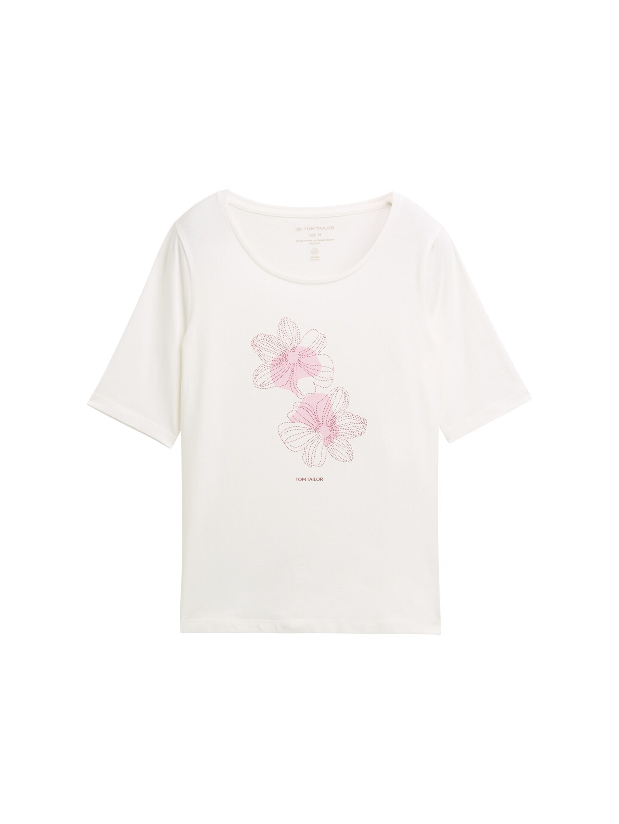 TOM TAILOR Shirt in Wit: voorkant