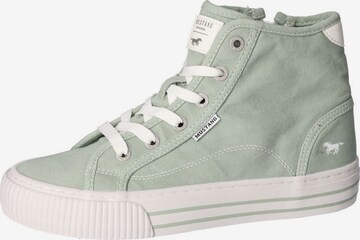 MUSTANG High-Top Sneakers in Green: front