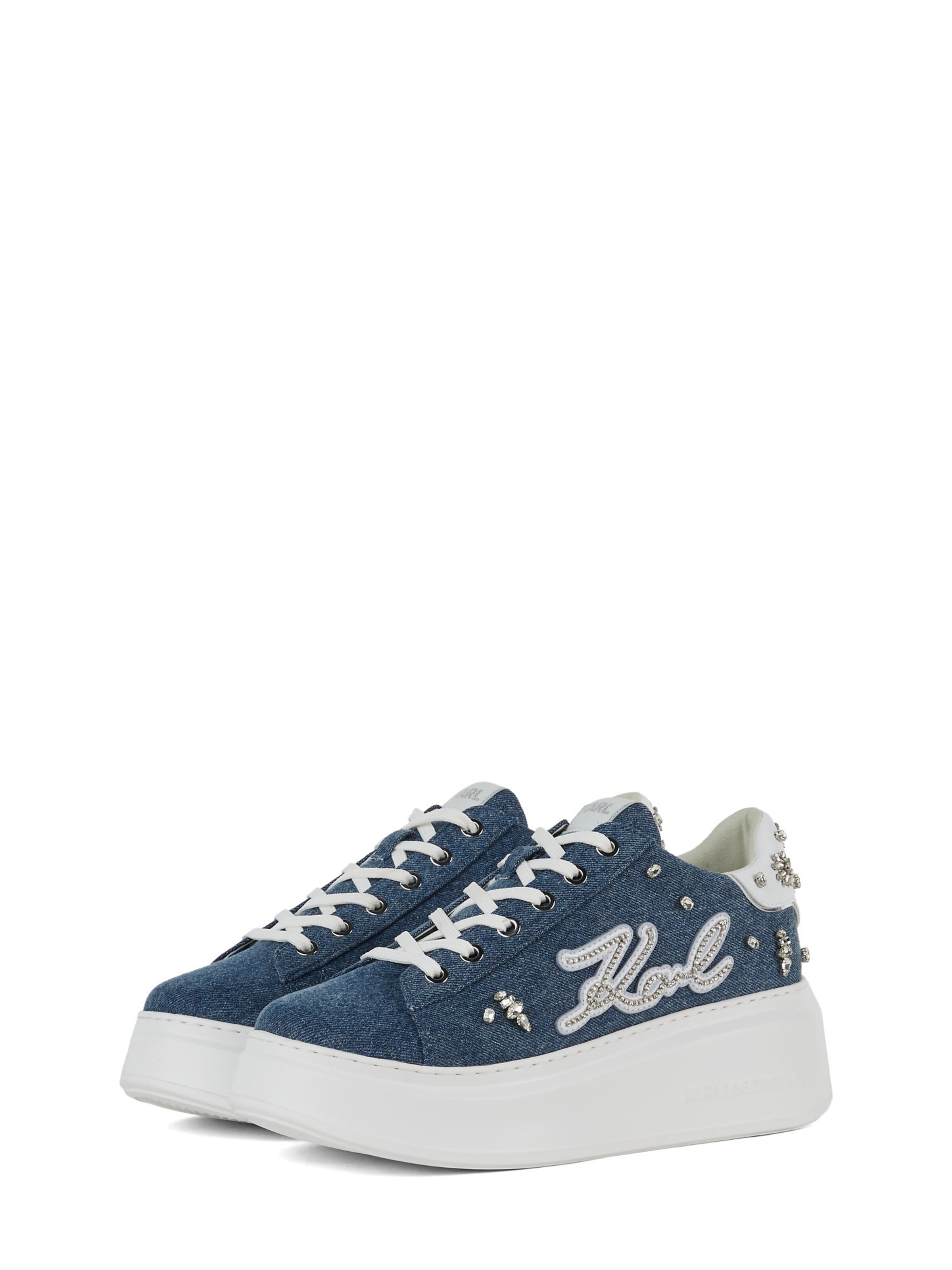 Karl Lagerfeld Rövid szárú sportcipők 'Anakapri' - kék: elől