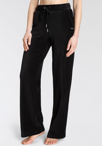 VIVANCE Wide leg Trousers in Black: front