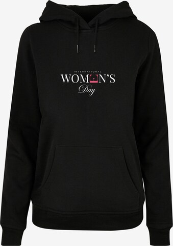 Merchcode Sweatshirt 'International Women's Day' in Zwart: voorkant