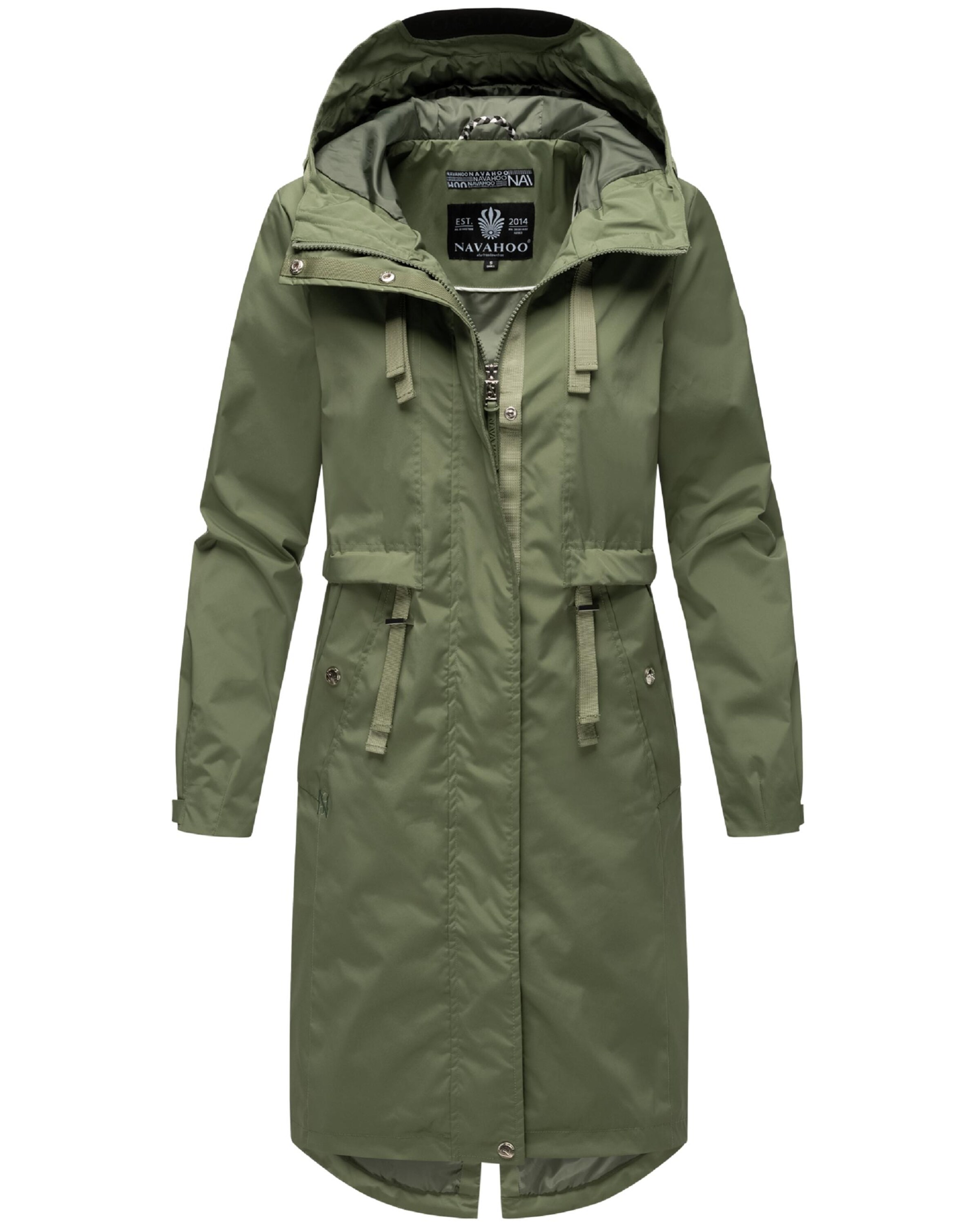 NAVAHOO Λειτουργικό παλτό 'Silberperlee' σε πράσινο