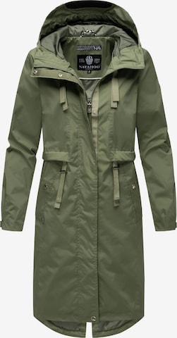 NAVAHOO Raincoat 'Silberperlee' in Green