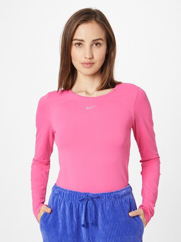 NIKE - Camisa funcionais 'Aura' em rosa: frente