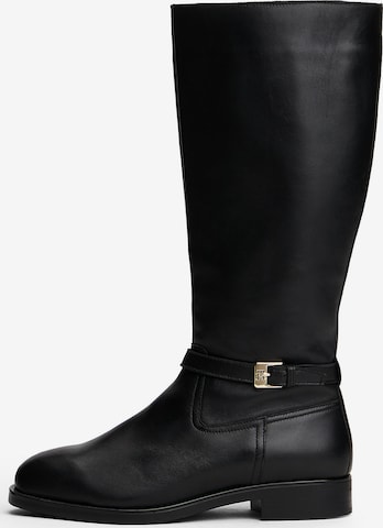 Cizme de la TOMMY HILFIGER pe negru: față