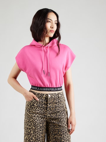 KARL LAGERFELD JEANS Sweatshirt i pink: forside