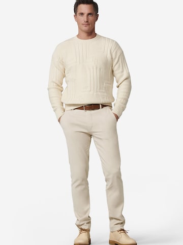 Regular Pantalon chino 'Bonn 2-8616' MEYER en blanc