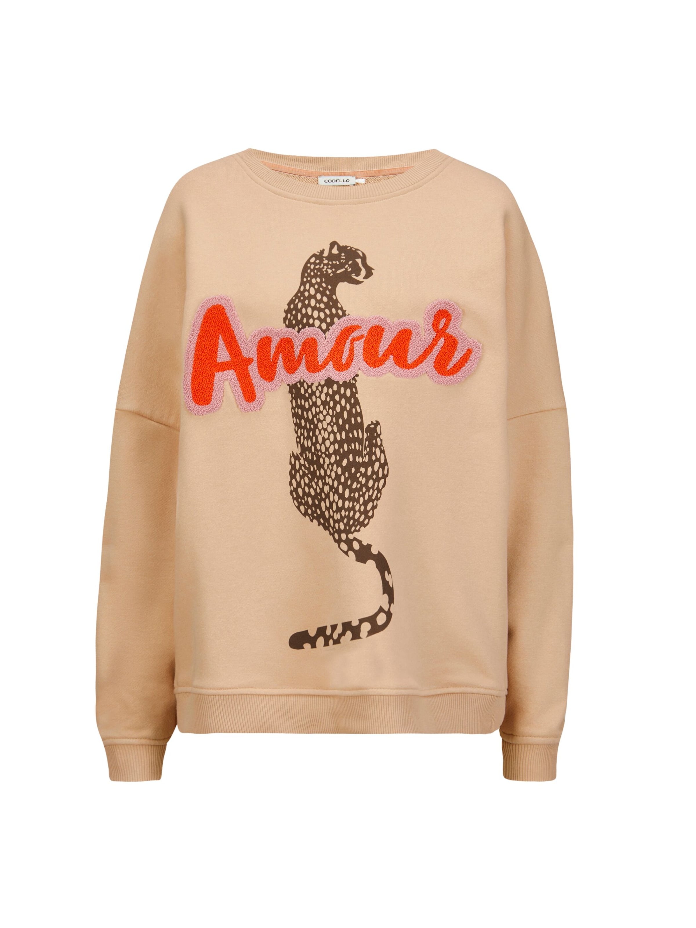 CODELLO Sweatshirt in Beige: front