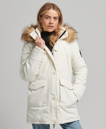 Superdry Winter jacket 'Everest' in White: front