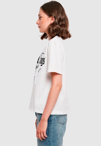 Miss Tee Shirt 'Don't Care' in White