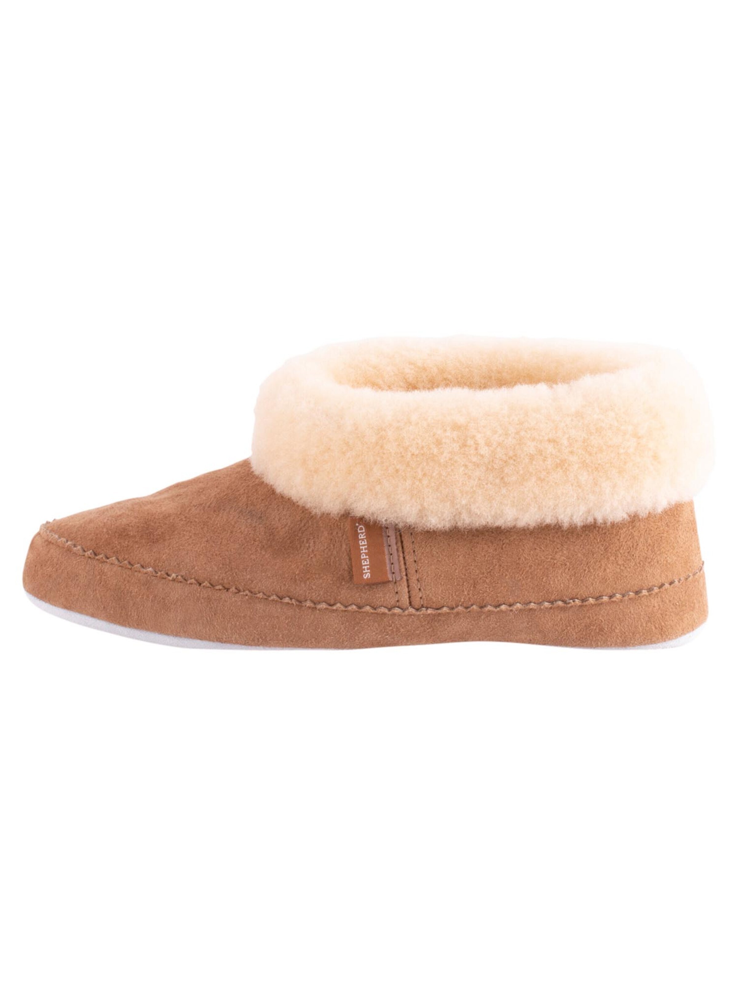 SHEPHERD Huisschoenen 'Emmy' in Bruin: voorkant