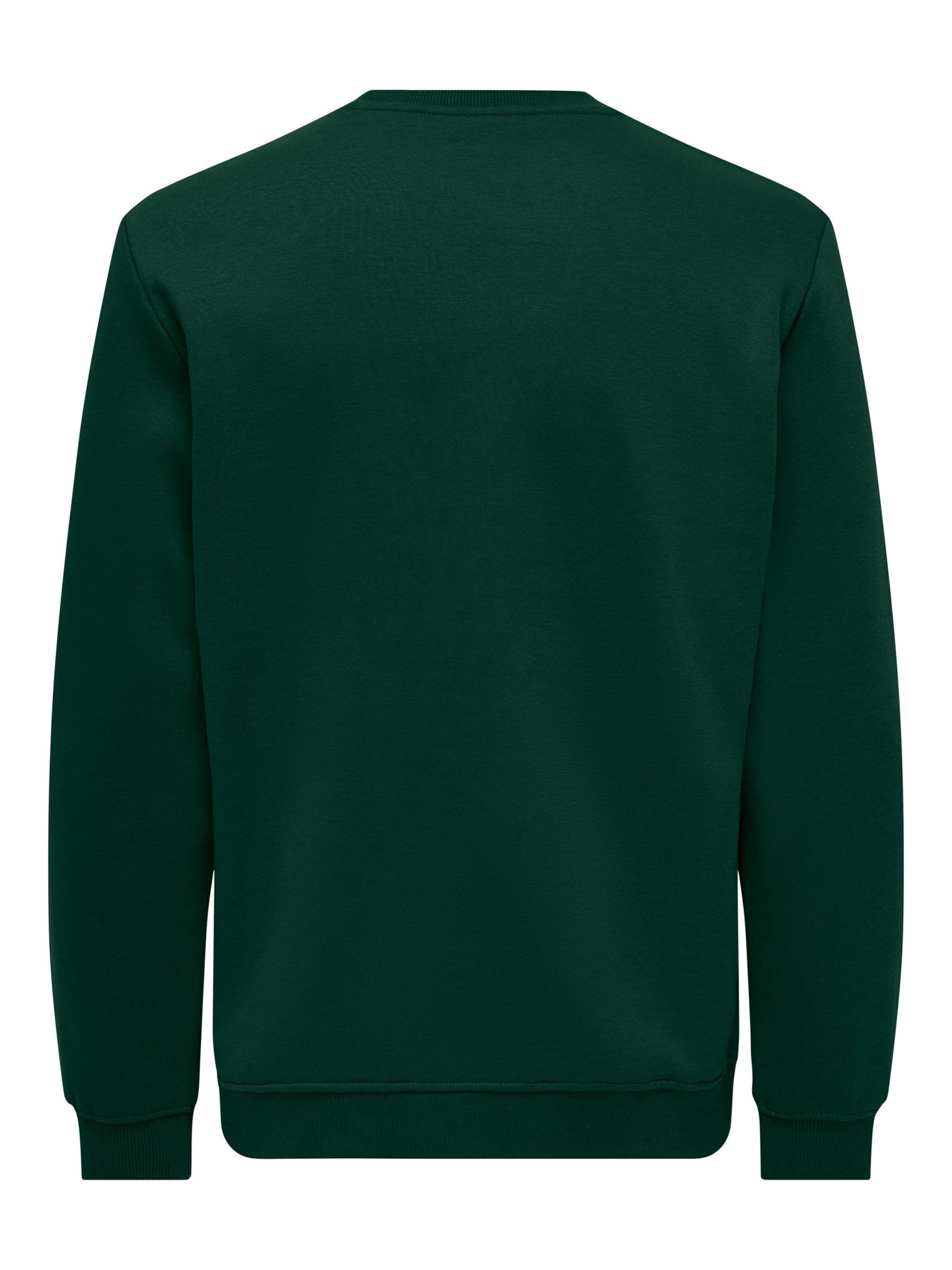 Only & Sons Sweatshirt 'ONSConnor' in Groen