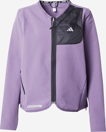 ADIDAS PERFORMANCE Športna jakna 'Ultimate Running' | vijolična barva: sprednja stran