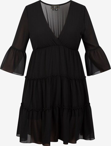 faina Dress in Black: front