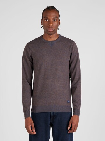 Pull-over 'Bruton' BLEND en marron : devant